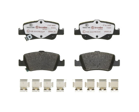 Brake pad set, disc brake P 83 080X Brembo