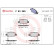 Brake pad set, disc brake P 83 080X Brembo, Thumbnail 2