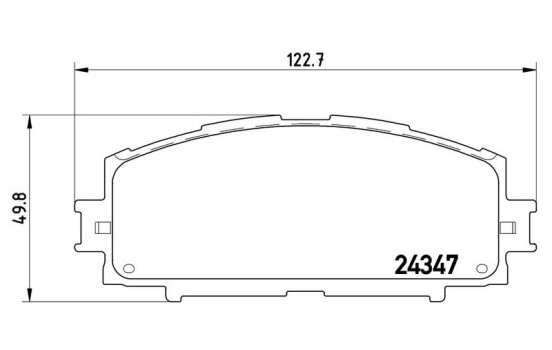 Brake Pad Set, disc brake P 83 086 Brembo, Image 3
