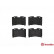 Brake Pad Set, disc brake P 83 090 Brembo, Thumbnail 3