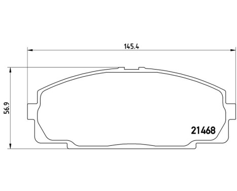 Brake Pad Set, disc brake P 83 092 Brembo, Image 3