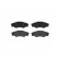 Brake Pad Set, disc brake P 83 096 Brembo