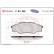 Brake Pad Set, disc brake P 83 096 Brembo, Thumbnail 3