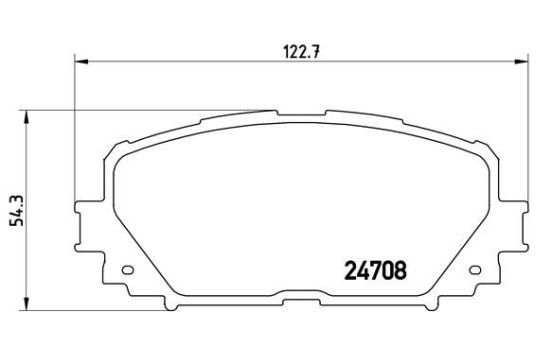 Brake Pad Set, disc brake P 83 101 Brembo, Image 2