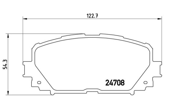 Brake Pad Set, disc brake P 83 101 Brembo, Image 3
