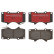 Brake pad set, disc brake P 83 102X Brembo, Thumbnail 4