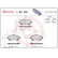 Brake Pad Set, disc brake P 83 109 Brembo, Thumbnail 3