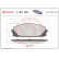 Brake Pad Set, disc brake P 83 139 Brembo, Thumbnail 3