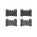 Brake pad set, disc brake P 83 181 Brembo