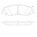 Brake pad set, disc brake P 83 192 Brembo, Thumbnail 3