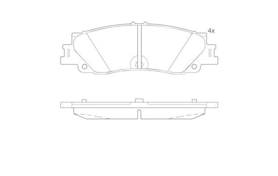 Brake pad set, disc brake P 83 192 Brembo, Image 3