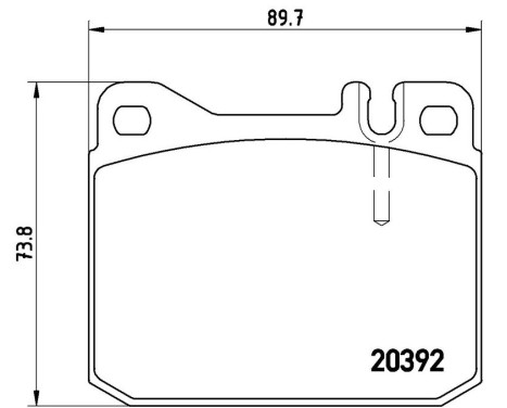 Brake Pad Set, disc brake P 85 007 Brembo, Image 3