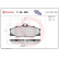 Brake Pad Set, disc brake P 85 008 Brembo, Thumbnail 3