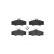 Brake Pad Set, disc brake P 85 008 Brembo, Thumbnail 3