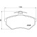 Brake Pad Set, disc brake P 85 011 Brembo, Thumbnail 3