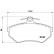 Brake Pad Set, disc brake P 85 015 Brembo, Thumbnail 2