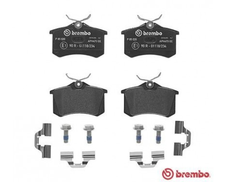 Brake Pad Set, disc brake P 85 020 Brembo, Image 2