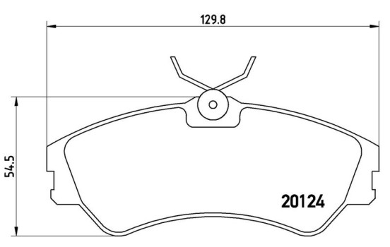 Brake Pad Set, disc brake P 85 028 Brembo, Image 3