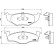 Brake Pad Set, disc brake P 85 030 Brembo, Thumbnail 3