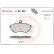 Brake Pad Set, disc brake P 85 032 Brembo, Thumbnail 3