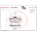 Brake Pad Set, disc brake P 85 042 Brembo, Thumbnail 3