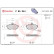 Brake Pad Set, disc brake P 85 044 Brembo, Thumbnail 3