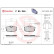 Brake Pad Set, disc brake P 85 046 Brembo, Thumbnail 3