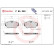 Brake Pad Set, disc brake P 85 050 Brembo, Thumbnail 3