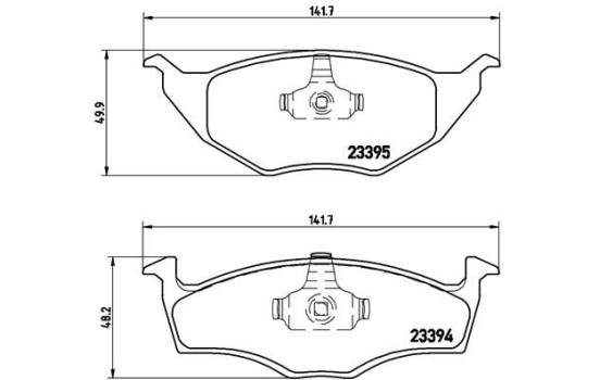Brake Pad Set, disc brake P 85 055 Brembo, Image 2
