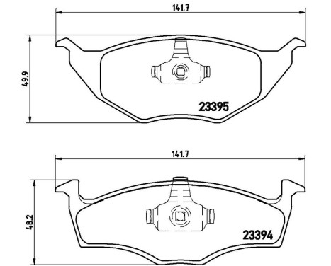 Brake Pad Set, disc brake P 85 055 Brembo, Image 3