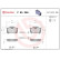 Brake Pad Set, disc brake P 85 066 Brembo, Thumbnail 3