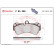 Brake Pad Set, disc brake P 85 069 Brembo, Thumbnail 3