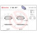 Brake Pad Set, disc brake P 85 077 Brembo, Thumbnail 3