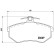 Brake Pad Set, disc brake P 85 093 Brembo, Thumbnail 3