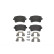 Brake Pad Set, disc brake P 85 100 Brembo, Thumbnail 3