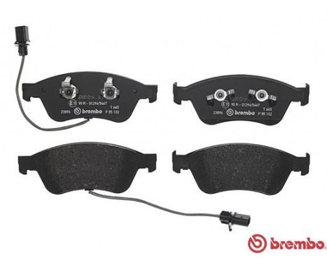 Brake Pad Set, disc brake P 85 102 Brembo, Image 2