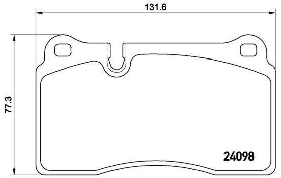 Brake Pad Set, disc brake P 85 110 Brembo, Image 3