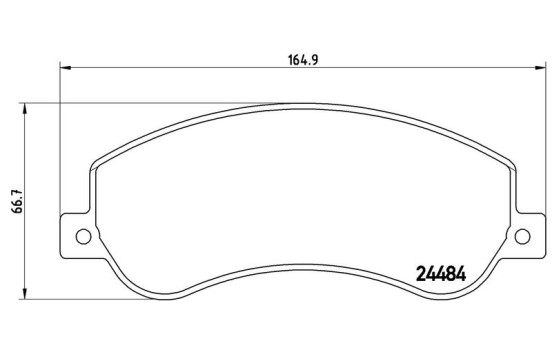 Brake Pad Set, disc brake P 85 115 Brembo, Image 3