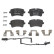 Brake Pad Set, disc brake P 85 119 Brembo, Thumbnail 3