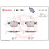 Brake Pad Set, disc brake P 85 125 Brembo, Thumbnail 5