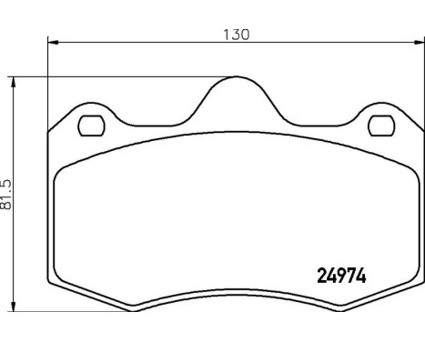 Brake Pad Set, disc brake P 85 134 Brembo, Image 3