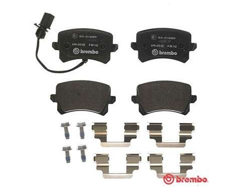 Brake Pad Set, disc brake P 85 142 Brembo, Image 2