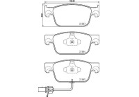 Brake Pad Set, disc brake P 85 153 Brembo