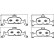 Brake Pad Set, disc brake P 85 164 Brembo