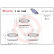 Brake pad set, disc brake P 85 166E Brembo