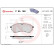 Brake Pad Set, disc brake P 85 169 Brembo, Thumbnail 2