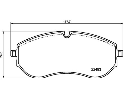 Brake pad set, disc brake P 85 179 Brembo