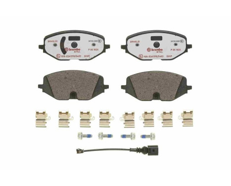 Brake pad set, disc brake P 85 182X Brembo