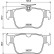 Brake pad set, disc brake P 85 184 ABS