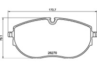 Brake pad set, disc brake P 85 188 Brembo